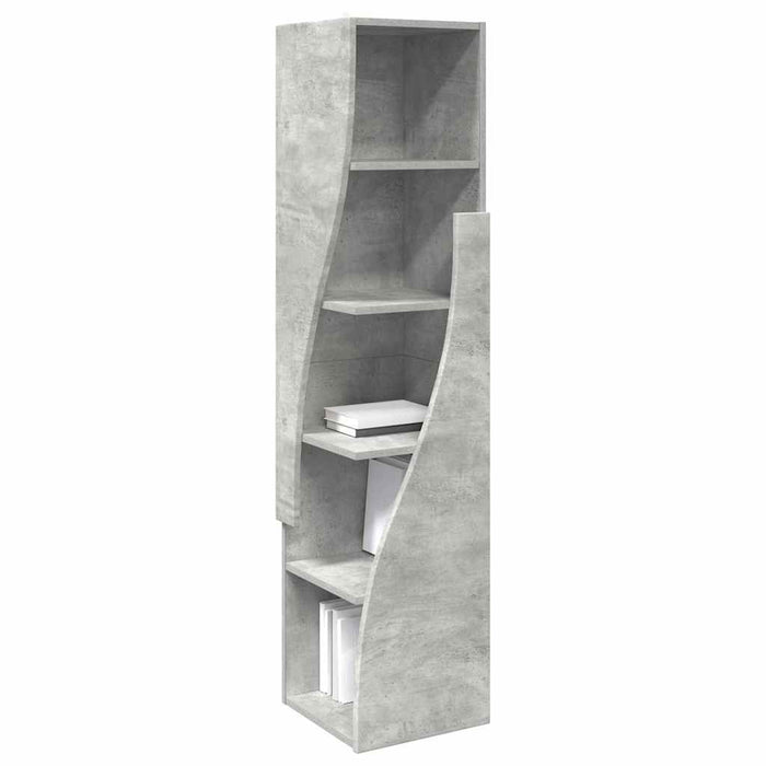 Dulap de colț Gri din beton 32x32x140cm Lemn compozit - WALTI WALTI