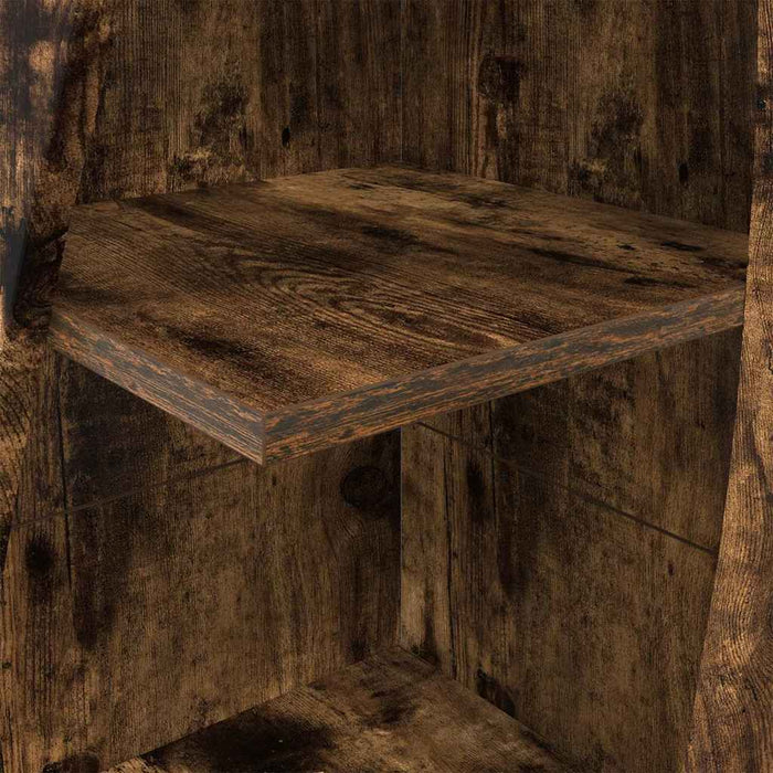 Dulap de colț Stejar fumuriu 32x32x140cm Lemn compozit WALTI