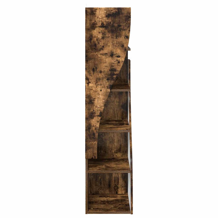 Dulap de colț Stejar fumuriu 32x32x140cm Lemn compozit WALTI