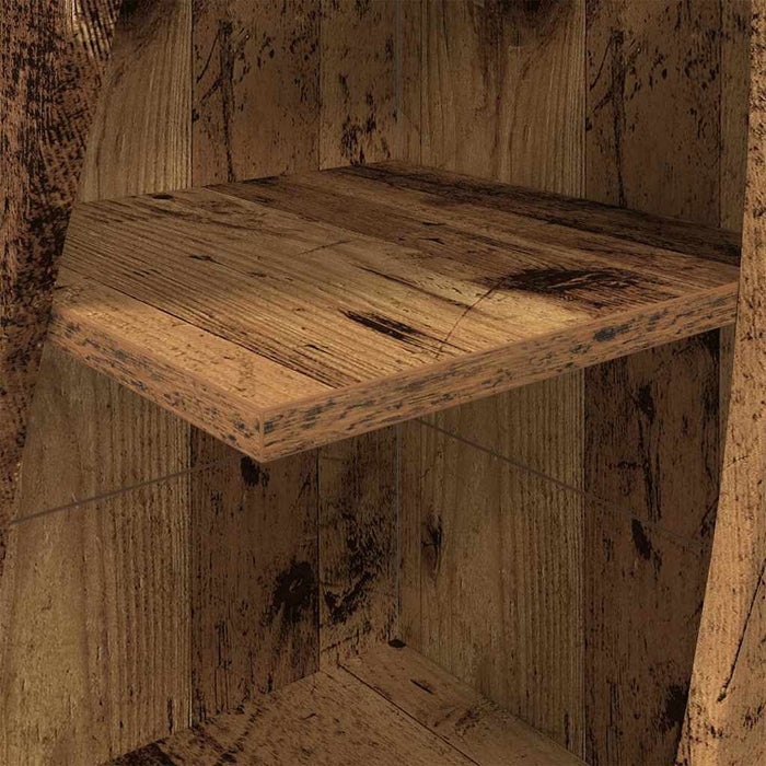 Dulap de colț Lemn vechi 32x32x140cm Lemn compozit - WALTI WALTI