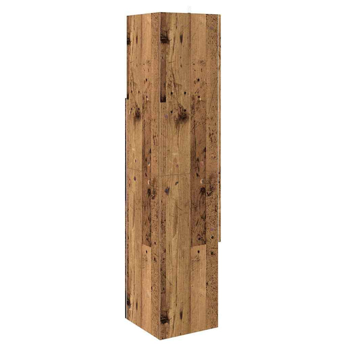 Dulap de colț Lemn vechi 32x32x140cm Lemn compozit - WALTI WALTI