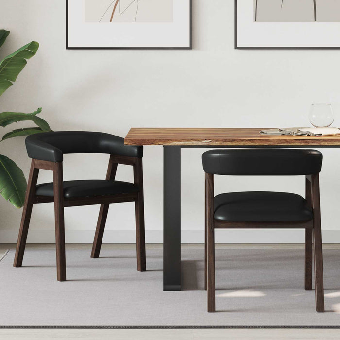 Scaune de dining 2 pcs Maro deschis 54 x 57 x 73 cm - WALTI WALTI