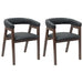Scaune de dining 2 pcs Maro deschis 54 x 57 x 73 cm - WALTI WALTI