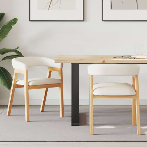 Scaune de dining 2 pcs natural 54 x 57 x 73 cm - WALTI WALTI