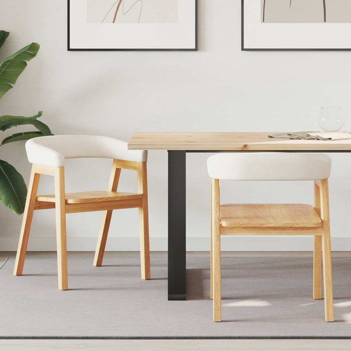 Scaune de dining 2 pcs natural 54 x 57 x 73 cm - WALTI WALTI