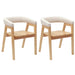 Scaune de dining 2 pcs natural 54 x 57 x 73 cm - WALTI WALTI