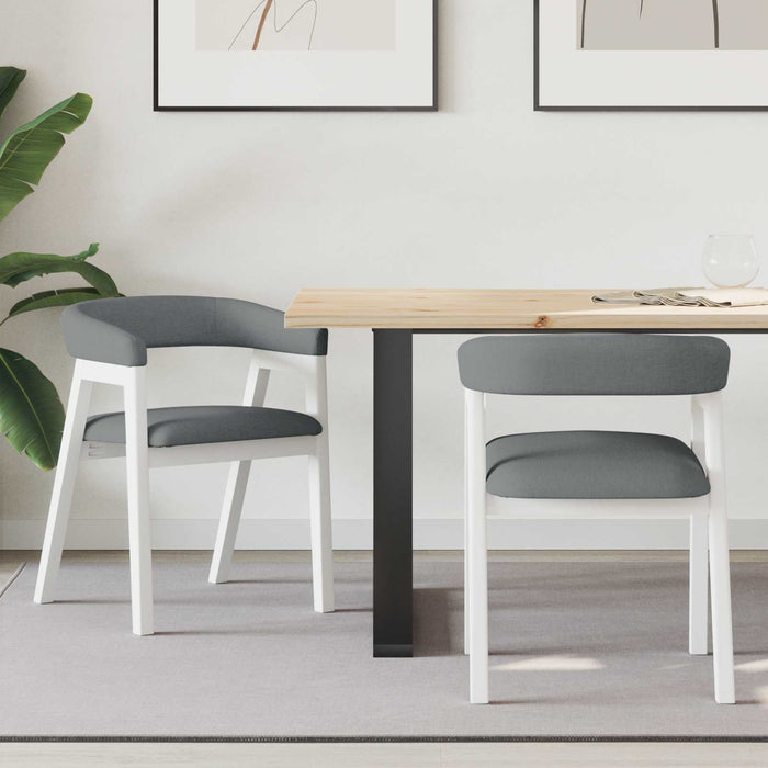 Scaune de dining 2 pcs Alb 54 x 57 x 73 cm - WALTI WALTI