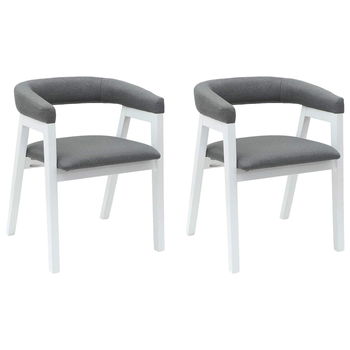 Scaune de dining 2 pcs Alb 54 x 57 x 73 cm - WALTI WALTI