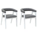 Scaune de dining 2 pcs Alb 54 x 57 x 73 cm - WALTI WALTI