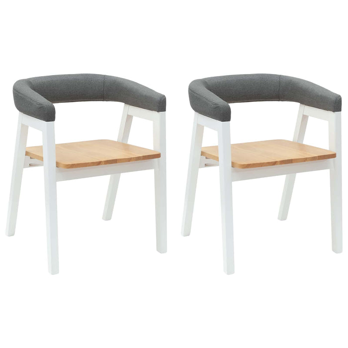 Scaune de dining 2 pcs Alb 54 x 57 x 73 cm - WALTI WALTI