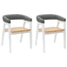 Scaune de dining 2 pcs Alb 54 x 57 x 73 cm - WALTI WALTI
