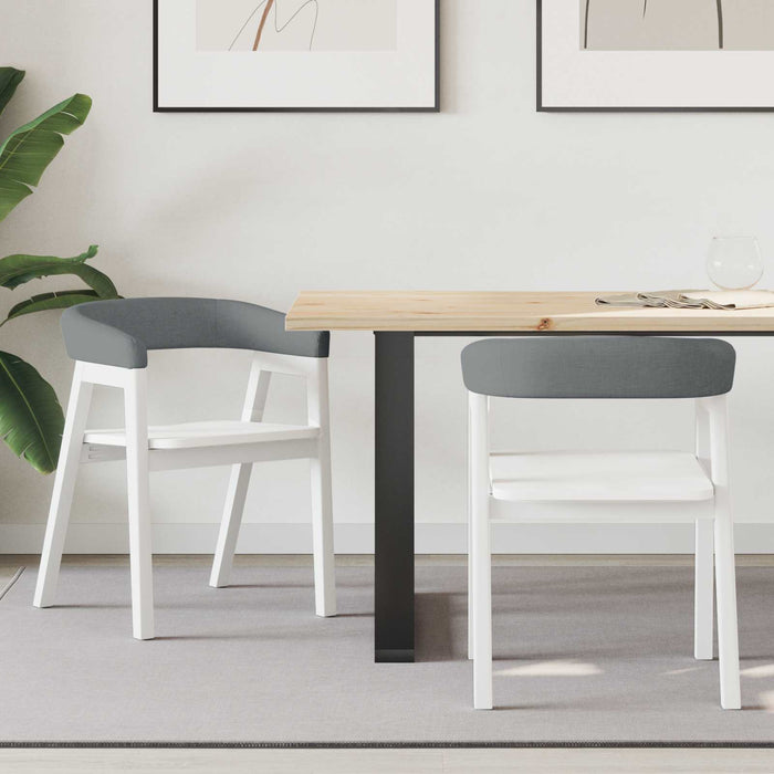 Scaune de dining 2 pcs Alb 54 x 57 x 73 cm - WALTI WALTI