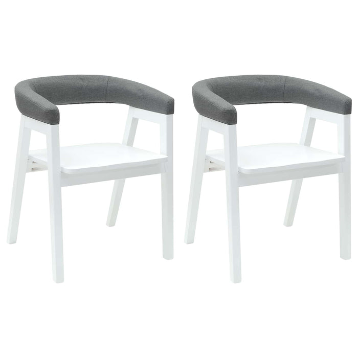 Scaune de dining 2 pcs Alb 54 x 57 x 73 cm - WALTI WALTI