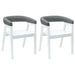 Scaune de dining 2 pcs Alb 54 x 57 x 73 cm - WALTI WALTI