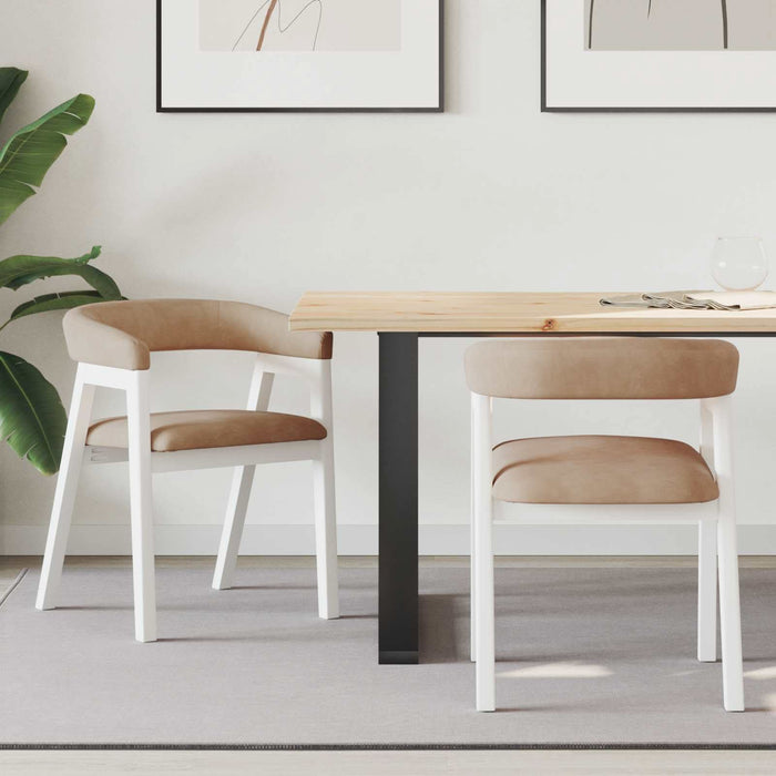 Scaune de dining 2 pcs Alb 54 x 57 x 73 cm - WALTI WALTI