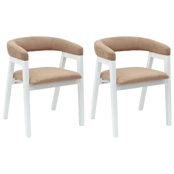Scaune de dining 2 pcs Alb 54 x 57 x 73 cm - WALTI WALTI