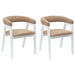 Scaune de dining 2 pcs Alb 54 x 57 x 73 cm - WALTI WALTI
