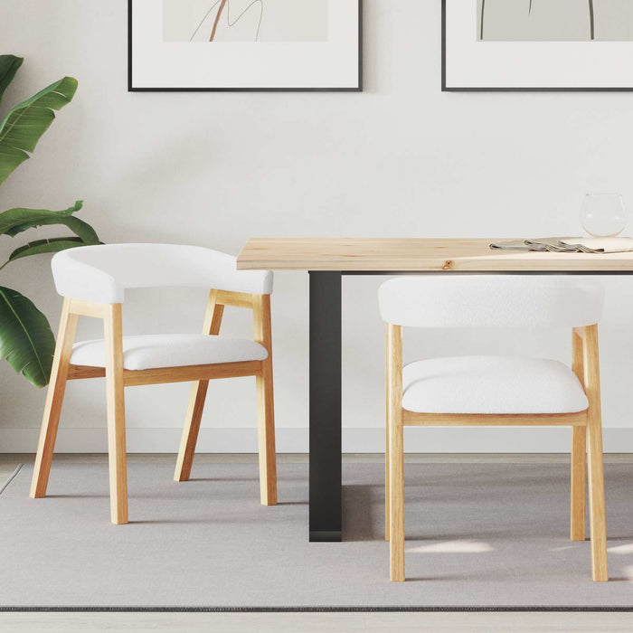 Scaune de dining 2 pcs natural 54 x 57 x 73 cm - WALTI WALTI