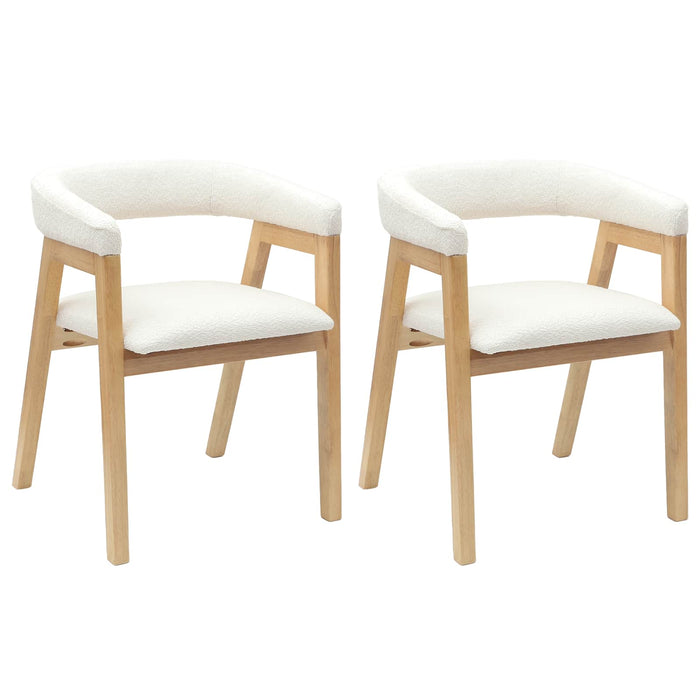 Scaune de dining 2 pcs natural 54 x 57 x 73 cm - WALTI WALTI
