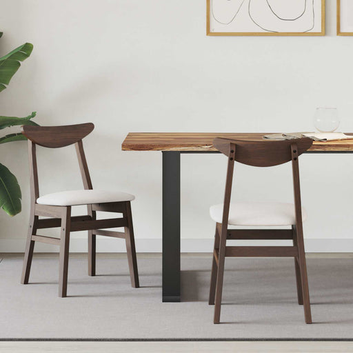 Scaune de dining 2 pcs Maro deschis 42 x 47.5 x 81 cm - WALTI WALTI