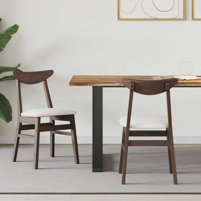 Scaune de dining 2 pcs Maro deschis 42 x 47.5 x 81 cm - WALTI WALTI