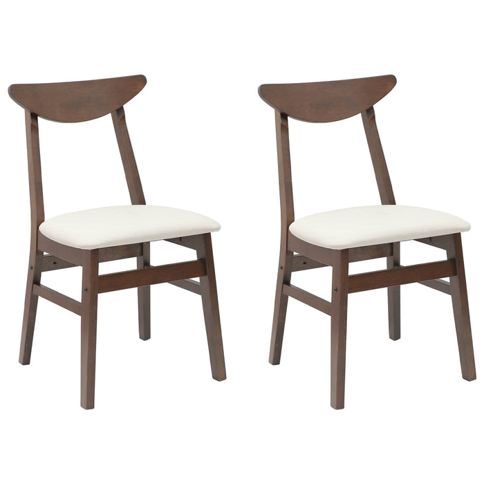 Scaune de dining 2 pcs Maro deschis 42 x 47.5 x 81 cm - WALTI WALTI