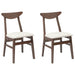 Scaune de dining 2 pcs Maro deschis 42 x 47.5 x 81 cm - WALTI WALTI
