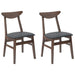 Scaune de dining 2 pcs Maro deschis 42 x 47.5 x 81 cm - WALTI WALTI