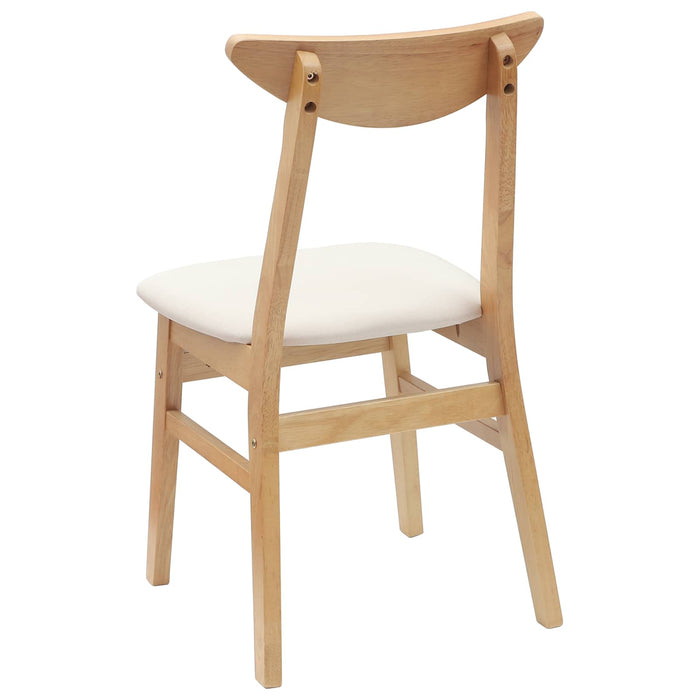 Scaune de dining 2 pcs natural 42 x 47.5 x 81 cm - WALTI WALTI
