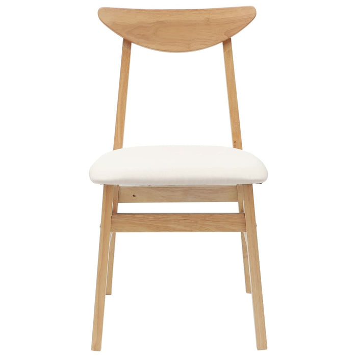 Scaune de dining 2 pcs natural 42 x 47.5 x 81 cm - WALTI WALTI