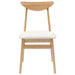 Scaune de dining 2 pcs natural 42 x 47.5 x 81 cm - WALTI WALTI