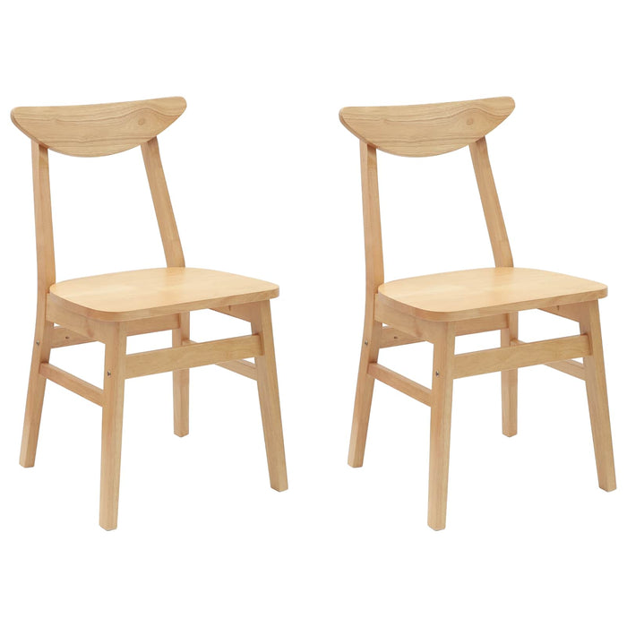 Scaune de dining 2 pcs natural 42 x 47.5 x 81 cm - WALTI WALTI