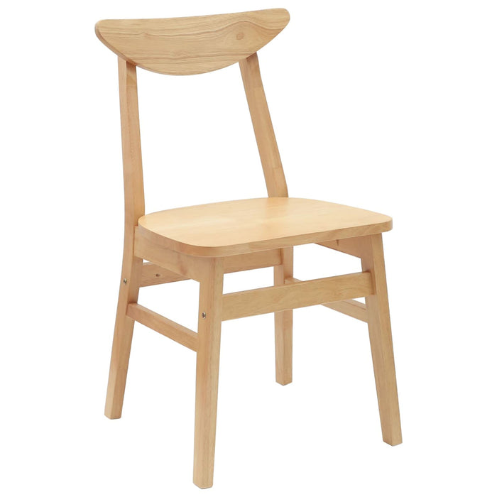 Scaune de dining 2 pcs natural 42 x 47.5 x 81 cm - WALTI WALTI