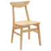 Scaune de dining 2 pcs natural 42 x 47.5 x 81 cm - WALTI WALTI