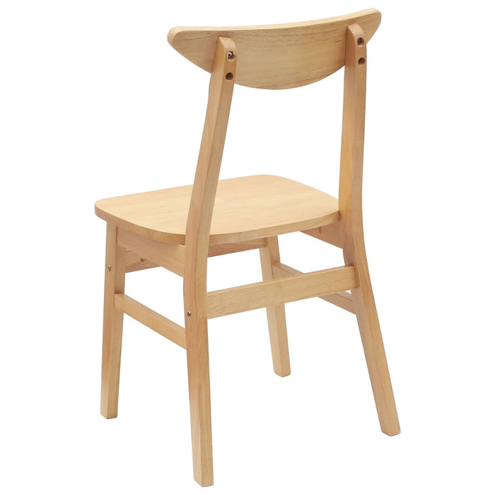 Scaune de dining 2 pcs natural 42 x 47.5 x 81 cm - WALTI WALTI