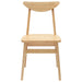 Scaune de dining 2 pcs natural 42 x 47.5 x 81 cm - WALTI WALTI