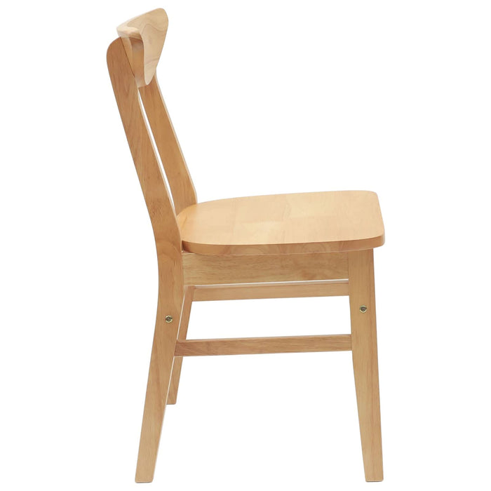 Scaune de dining 2 pcs natural 42 x 47.5 x 81 cm - WALTI WALTI