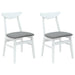 Scaune de dining 2 pcs Alb 42 x 47.5 x 81 cm - WALTI WALTI
