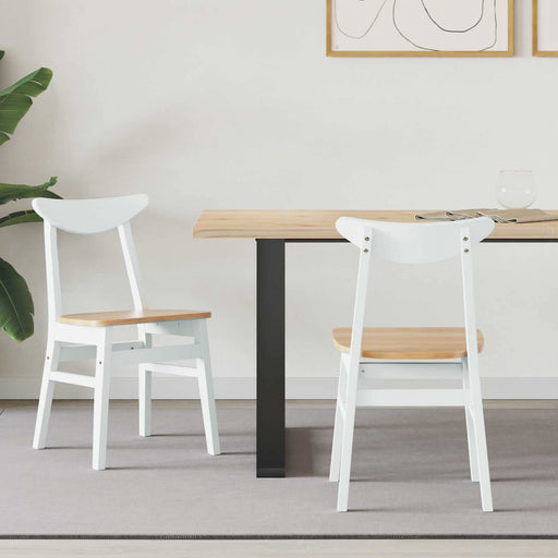 Scaune de dining 2 pcs Alb 42 x 47.5 x 81 cm - WALTI WALTI