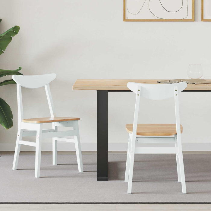 Scaune de dining 2 pcs Alb 42 x 47.5 x 81 cm - WALTI WALTI