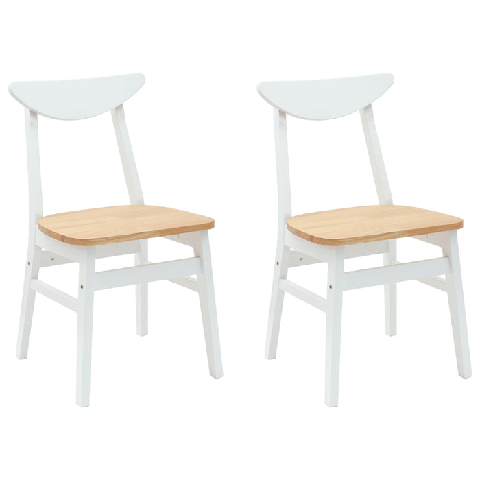 Scaune de dining 2 pcs Alb 42 x 47.5 x 81 cm - WALTI WALTI