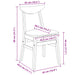Scaune de dining 2 pcs Alb 42 x 47.5 x 81 cm - WALTI WALTI