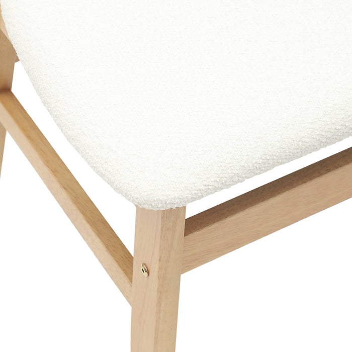 Scaune de dining 2 pcs natural 42 x 47.5 x 81 cm - WALTI WALTI