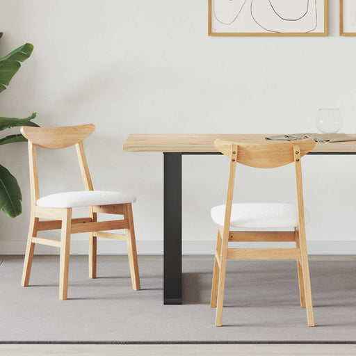 Scaune de dining 2 pcs natural 42 x 47.5 x 81 cm - WALTI WALTI