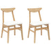 Scaune de dining 2 pcs natural 42 x 47.5 x 81 cm - WALTI WALTI