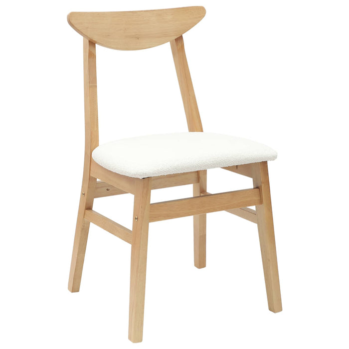 Scaune de dining 2 pcs natural 42 x 47.5 x 81 cm - WALTI WALTI