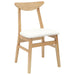 Scaune de dining 2 pcs natural 42 x 47.5 x 81 cm - WALTI WALTI