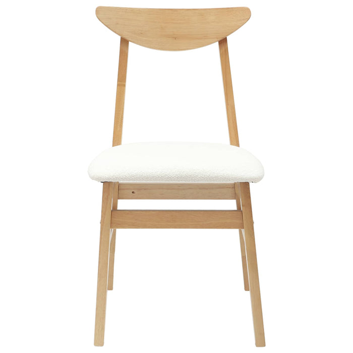 Scaune de dining 2 pcs natural 42 x 47.5 x 81 cm - WALTI WALTI