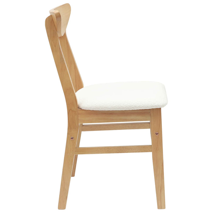Scaune de dining 2 pcs natural 42 x 47.5 x 81 cm - WALTI WALTI