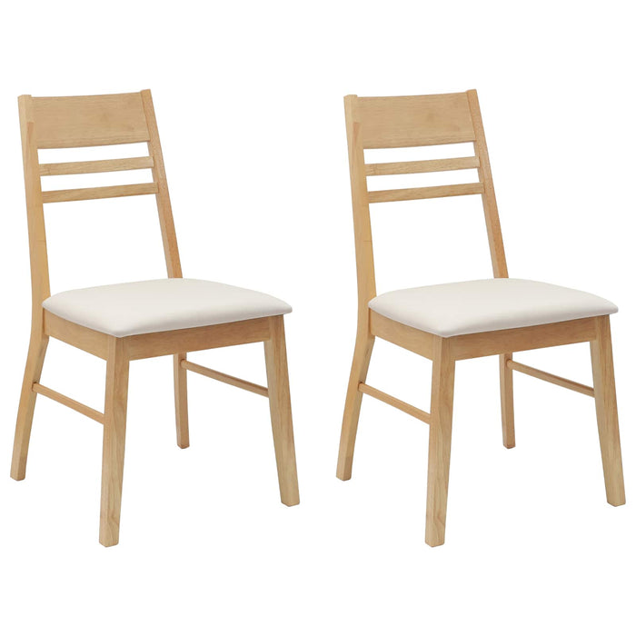 Scaune de dining 2 pcs natural 43 x 54 x 89 cm - WALTI WALTI